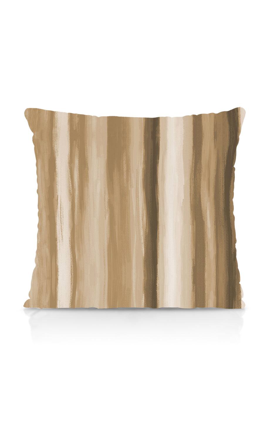 Room Darkening Striped Fabric Material By the Metre (Brown/ Beige)