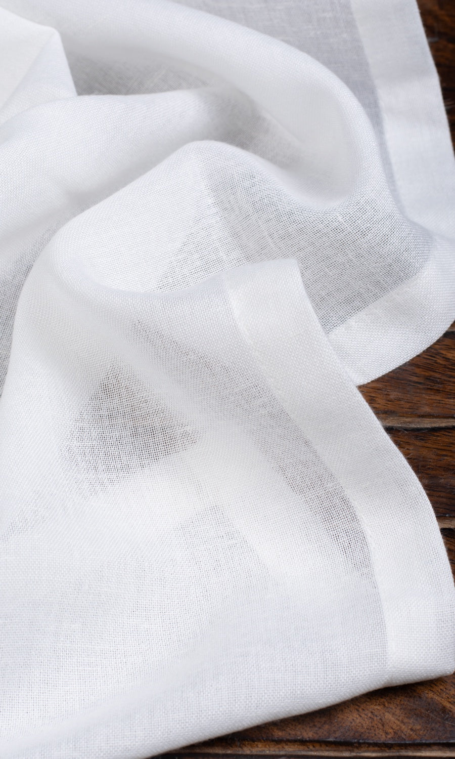 Plain Sheer Fabric Material By the Metre (White)