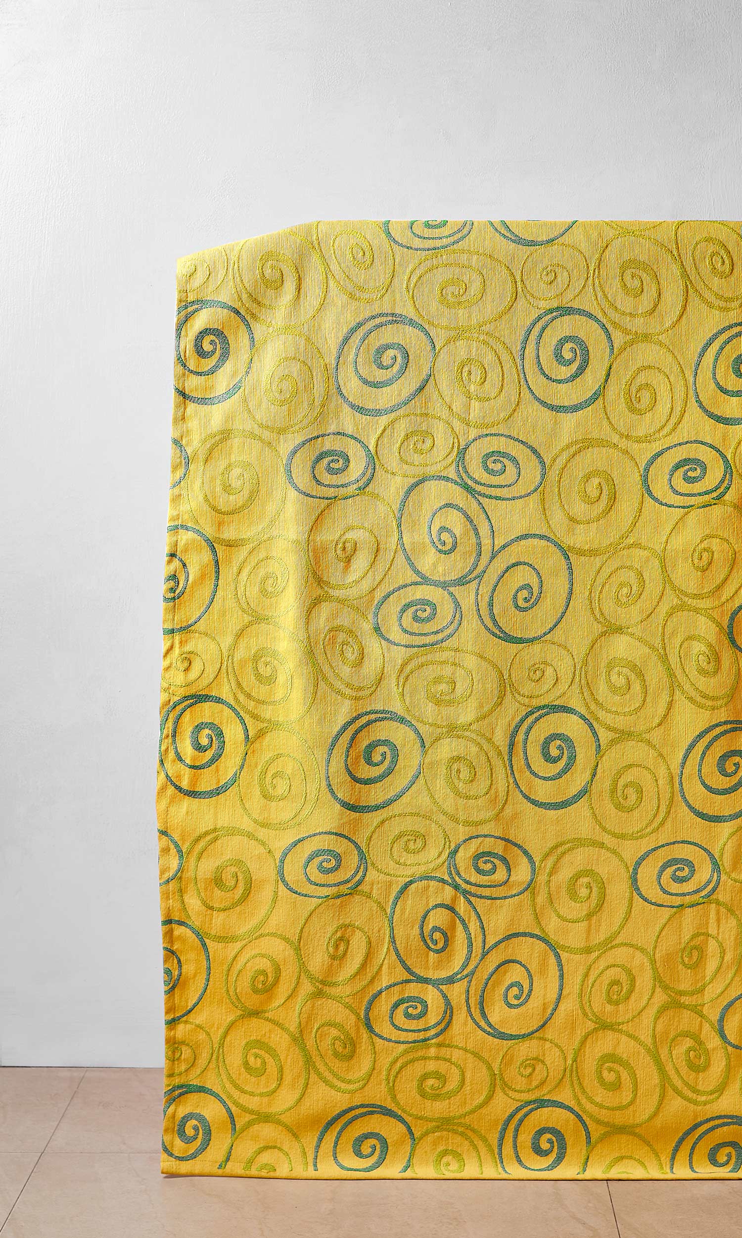 Cotton Window Treatments Fabric By the Metre (Yellow Cotton)