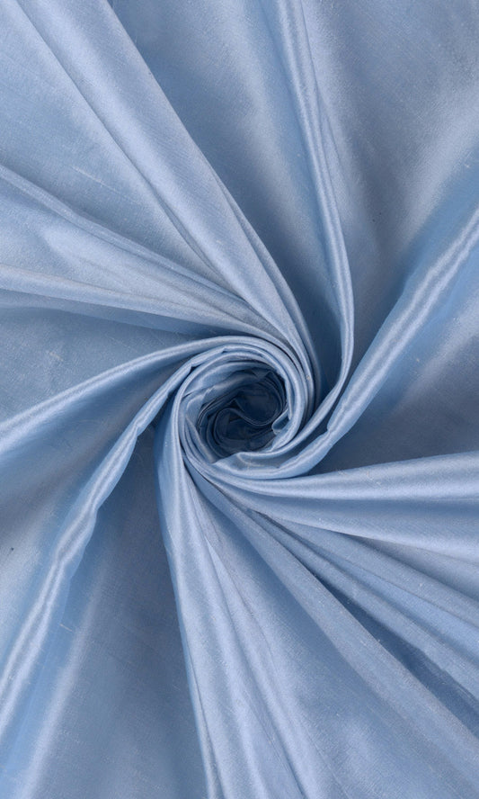 Shantung Silk Drapery (Steel Blue)
