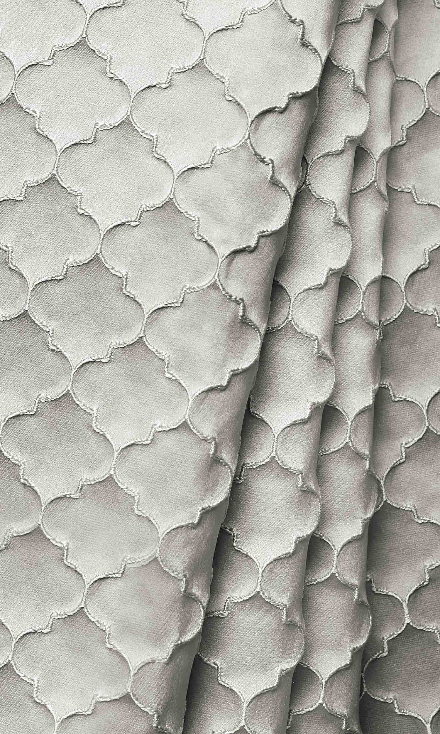 Silk Blend Home Décor Fabric Sample (Taupe Grey)