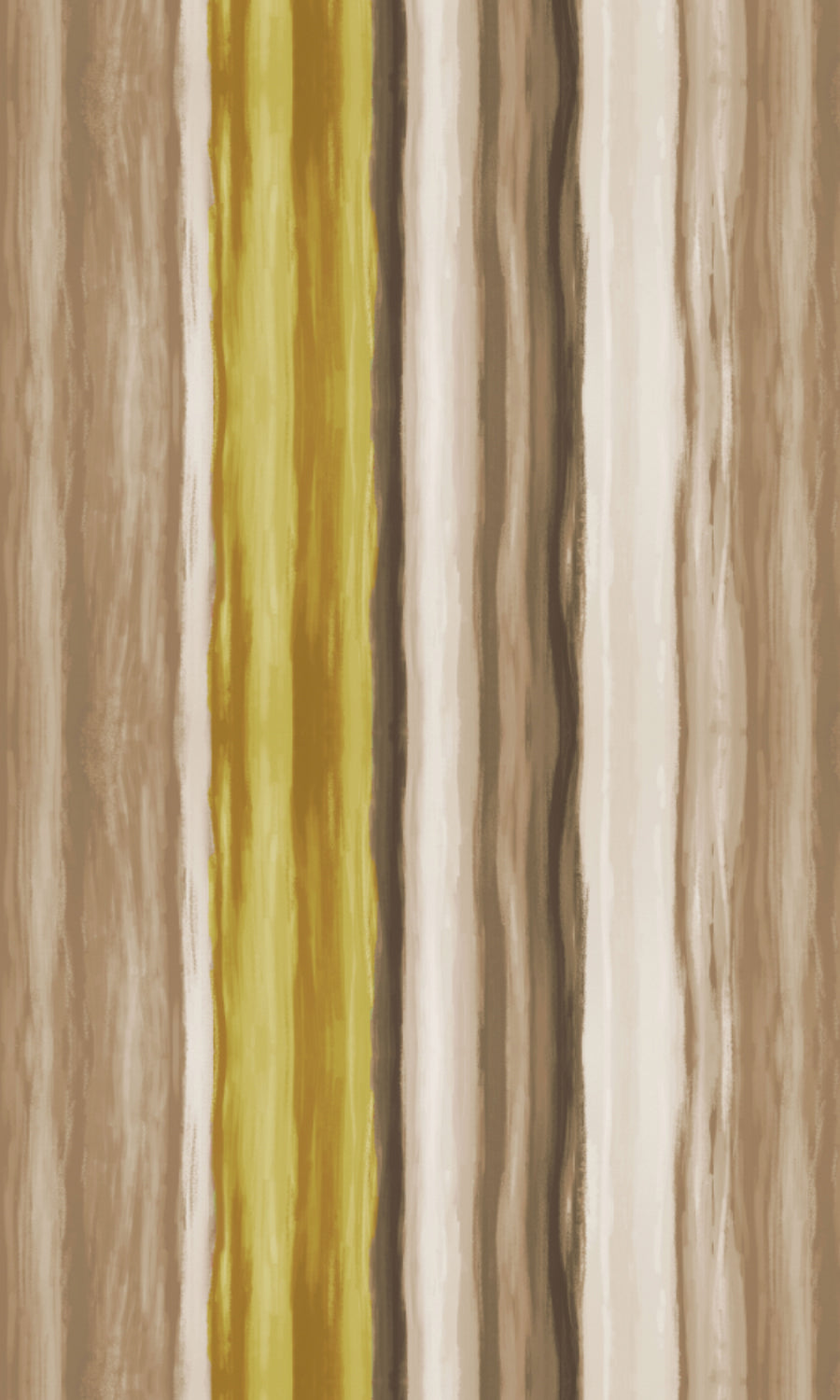 Room Darkening Striped Home Textile Fabric Material By the Metre (Yellow/ Brown)