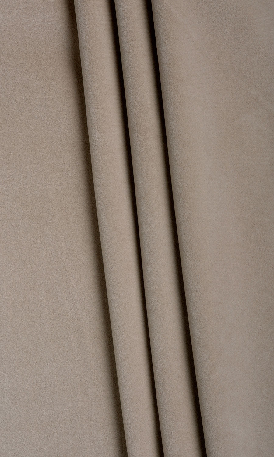 Velvet Fabric Material By the Metre (Taupe)