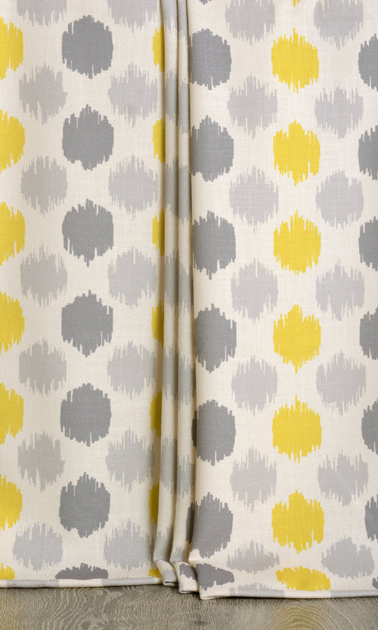 Yellow Grey Curtains