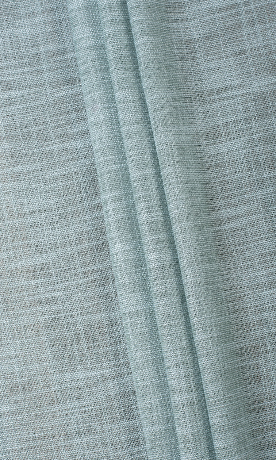 Textured Sheer Free Fabric Material Sample (Cambridge Blue)