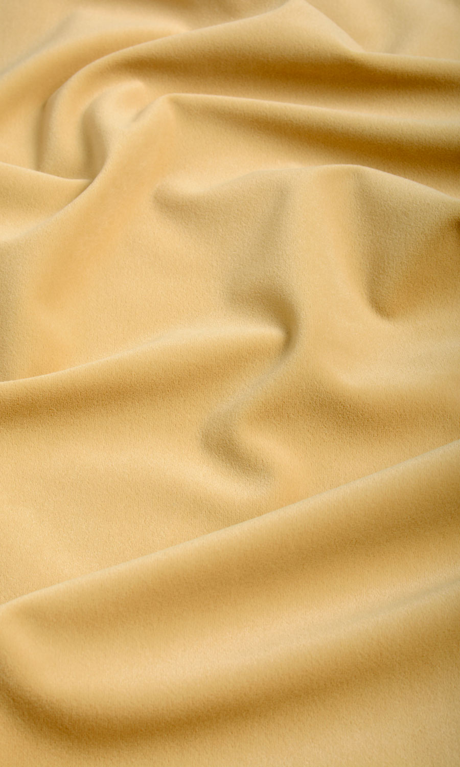 Velvet Fabric Sample for Curtains & Drapes (Pale Yellow)