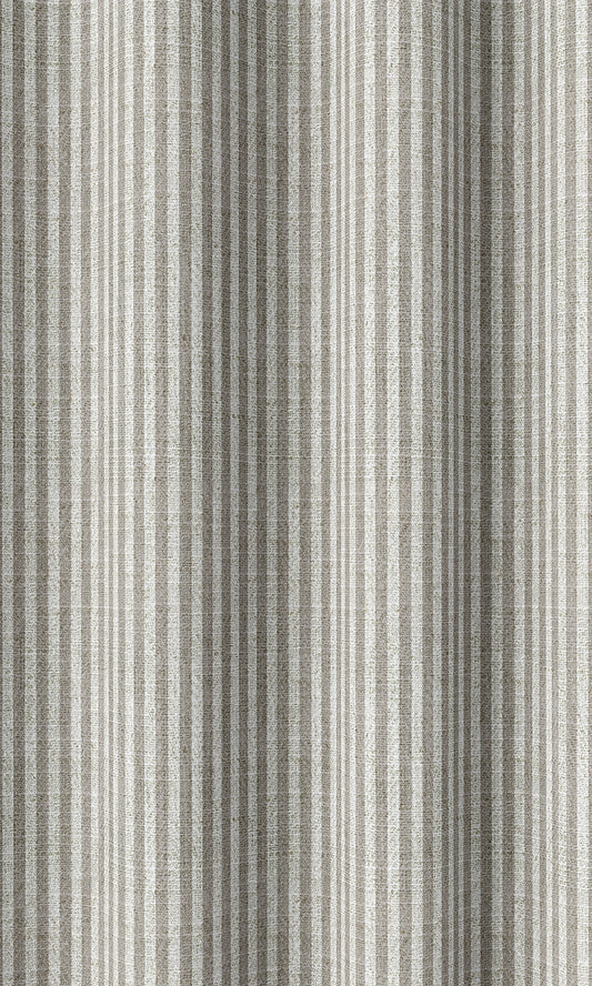 Modern Striped Home Décor Fabric By the Metre (Warm Grey)