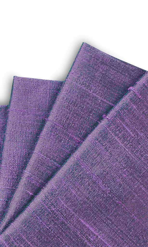 Pure Silk Window Treatments Fabric By the Metre (Purple/ Iris)