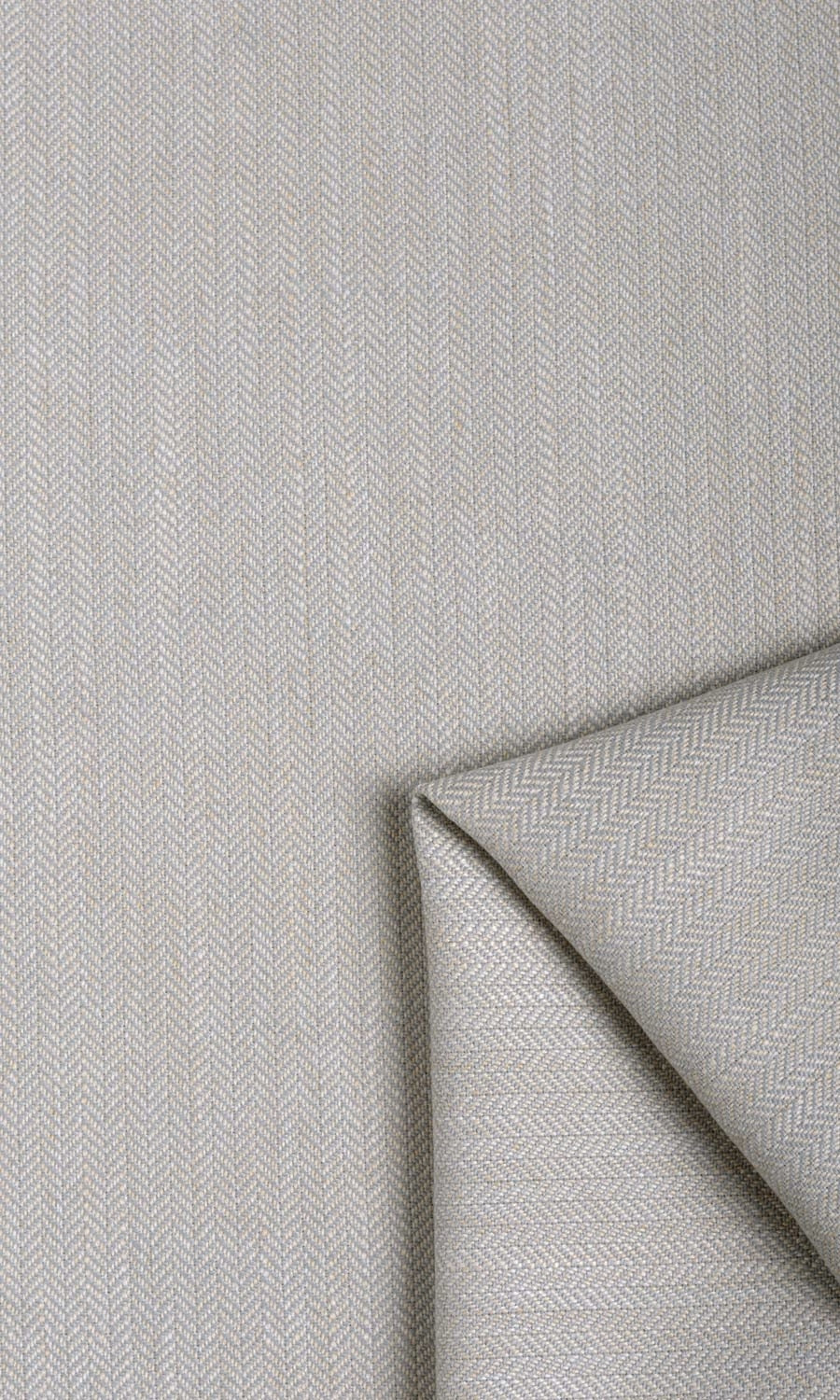 Herringbone Textured Window Treatments Fabric By the Metre (Pale Grey)