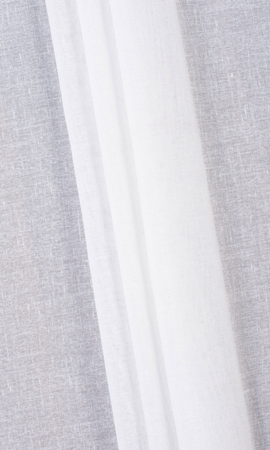 Plain Sheer Home Textile Fabric Material Sample (White)