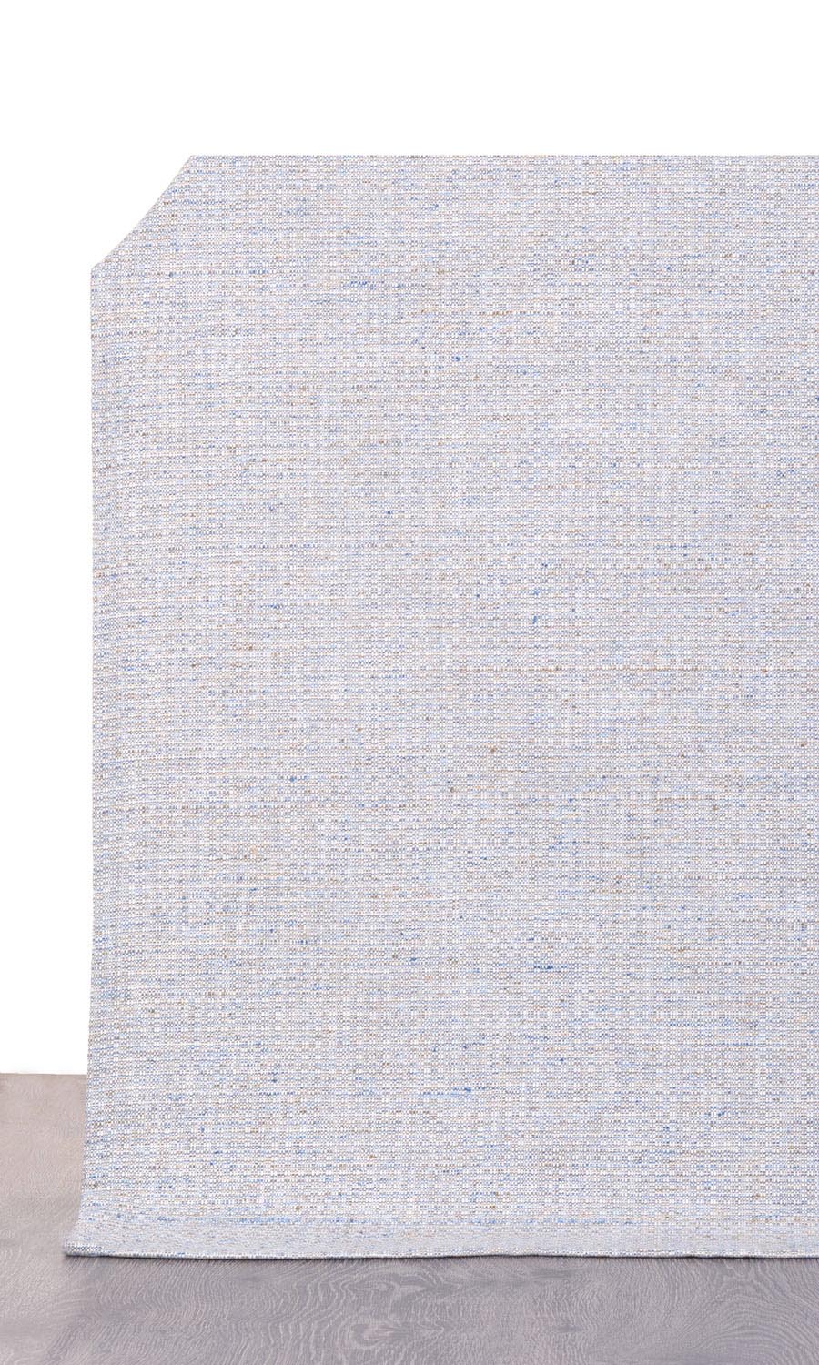 Textured Poly-Cotton Window Treatments Fabric By the Metre (Gray/ White)