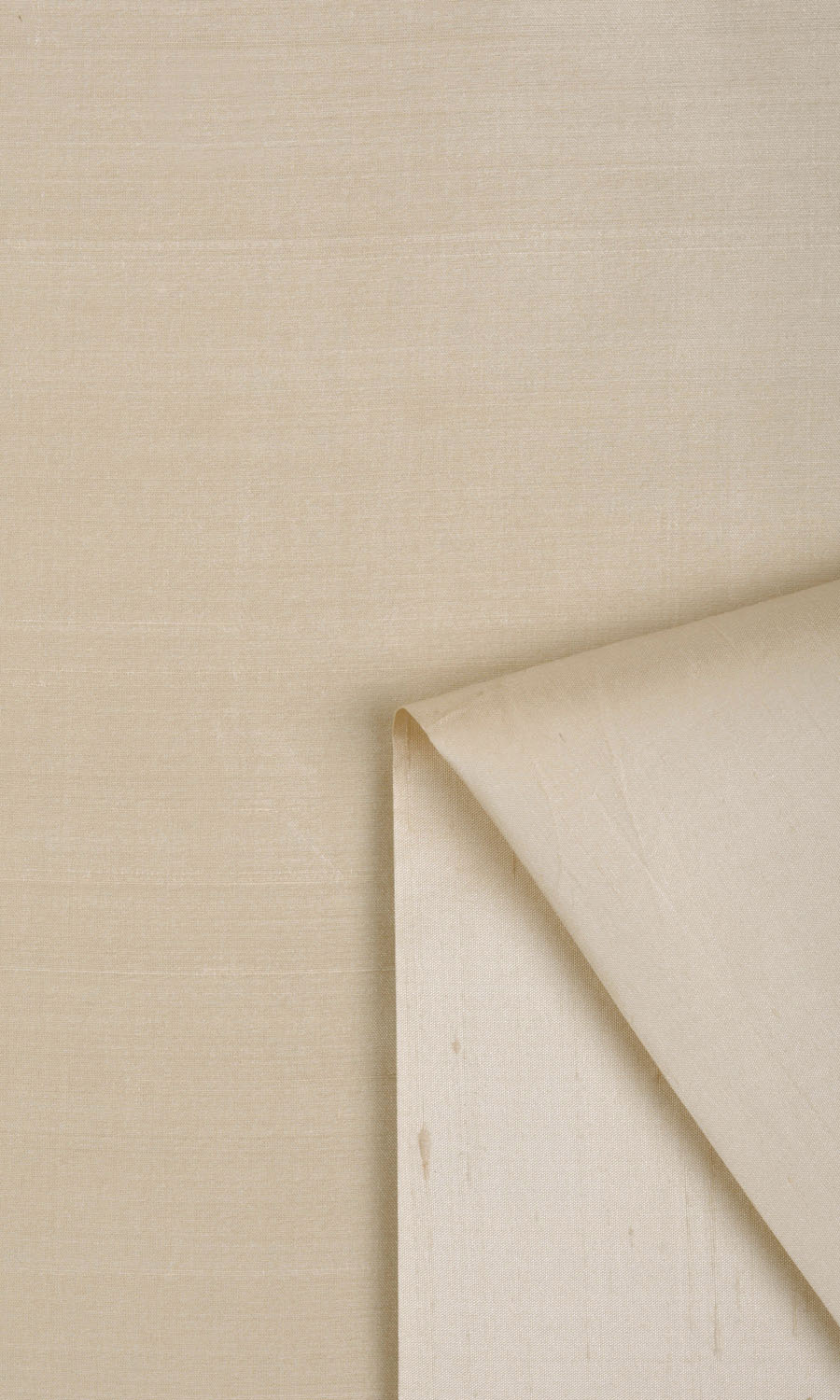 Shantung Silk Fabric By the Metre for Curtains & Drapes (Pale Beige)
