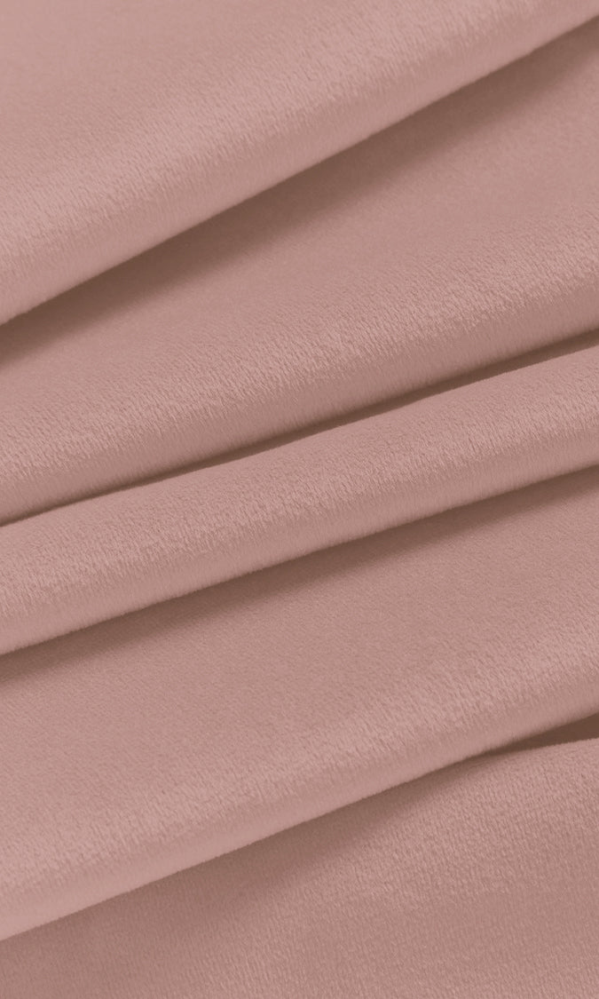 Velvet Home Textile Fabric Material By the Metre (Rose Pink)