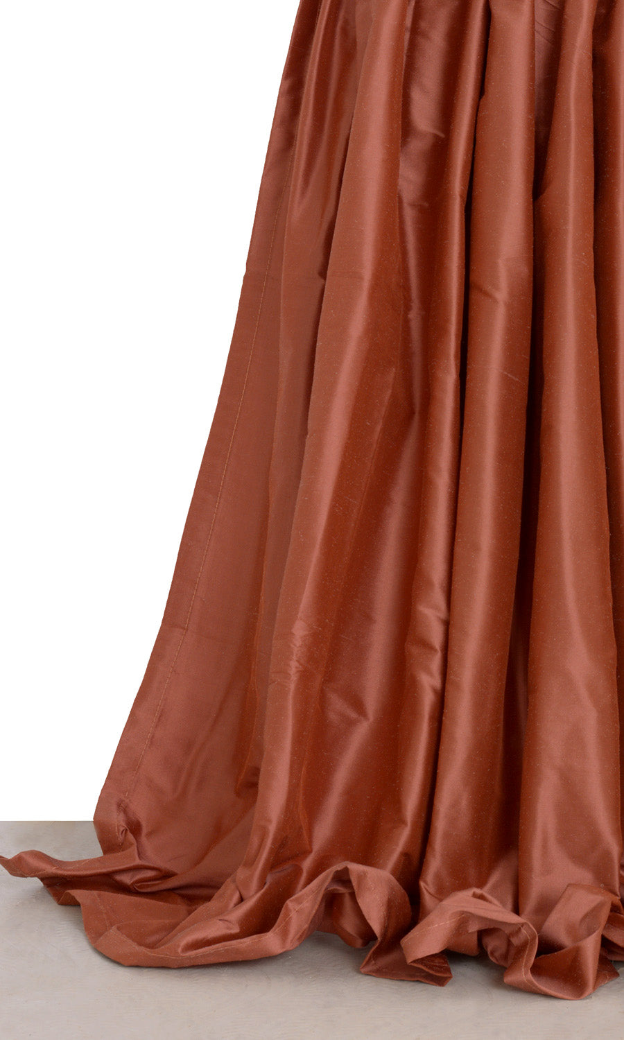 Shantung Silk Window Treatments Fabric By the Metre (Persian Red)