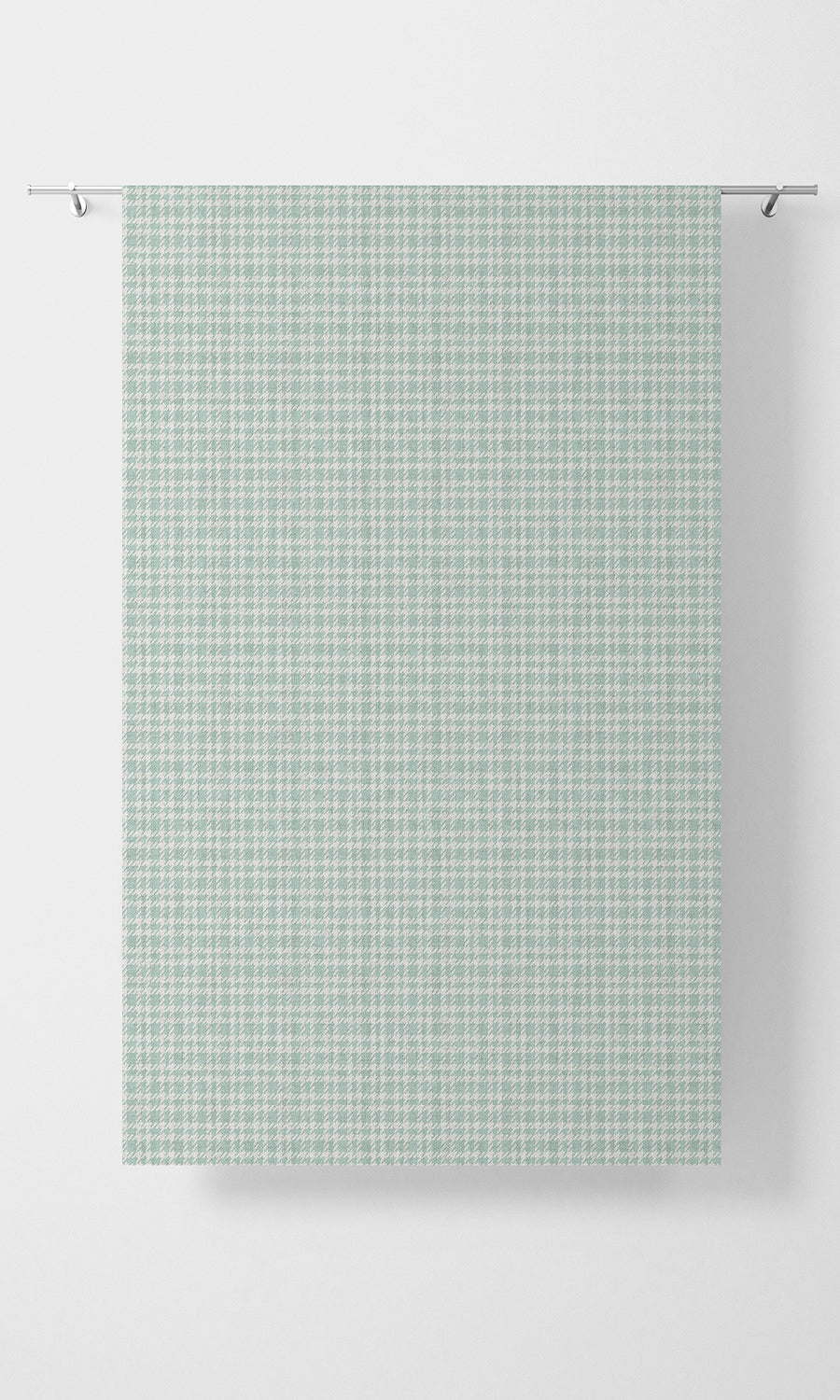 Check Patterned Free Fabric Material Sample (Aqua Blue/ White)