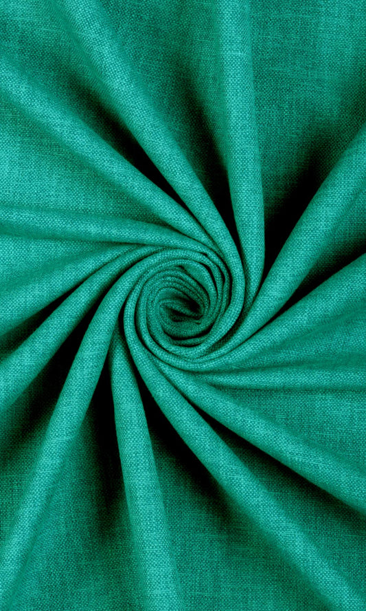 Green Print Home Décor Fabric By the Metre (Turquoise Green)
