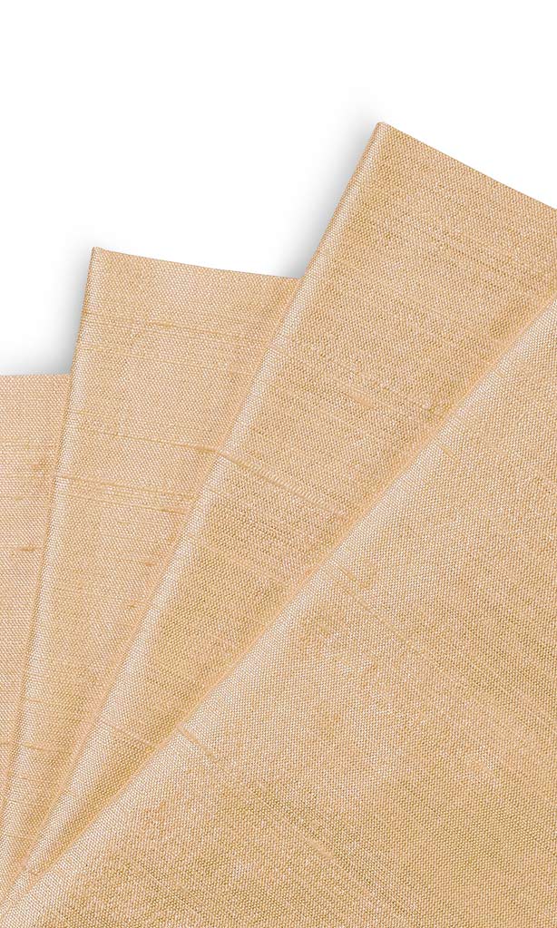 Dupioni Silk Window Treatments Fabric Sample (Golden Beige)