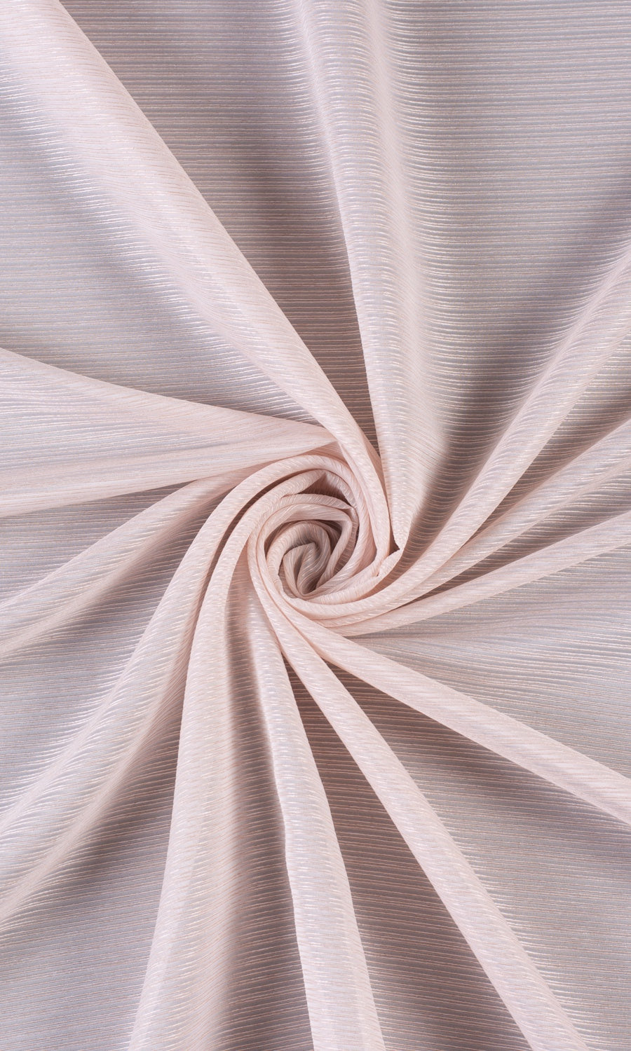 Striped Sheer Fabric Material By the Metre (Pastel Pink)