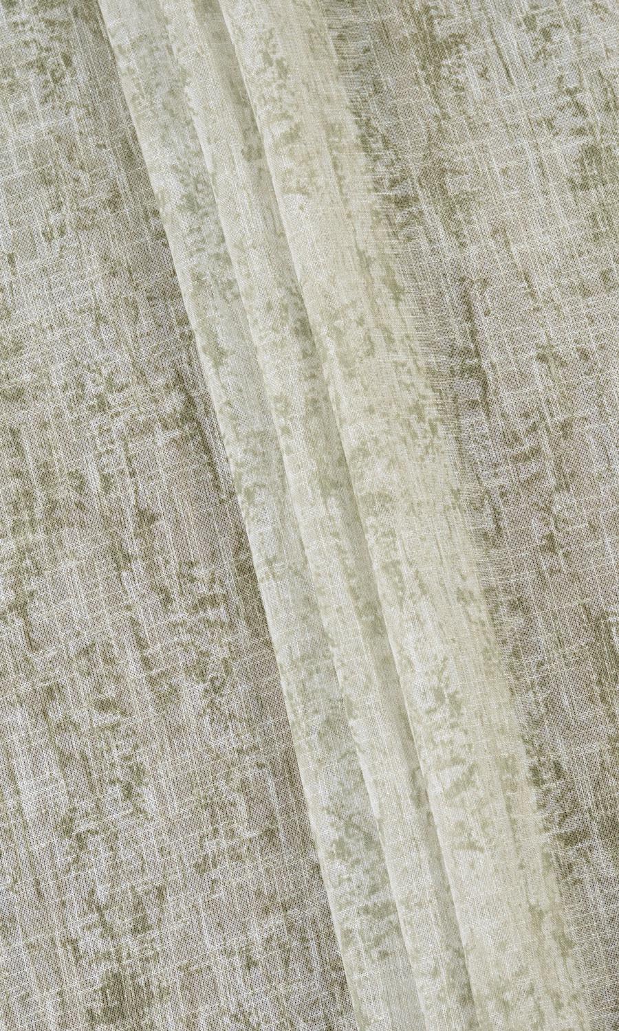 Textured Sheer Free Fabric Material Sample (Green)