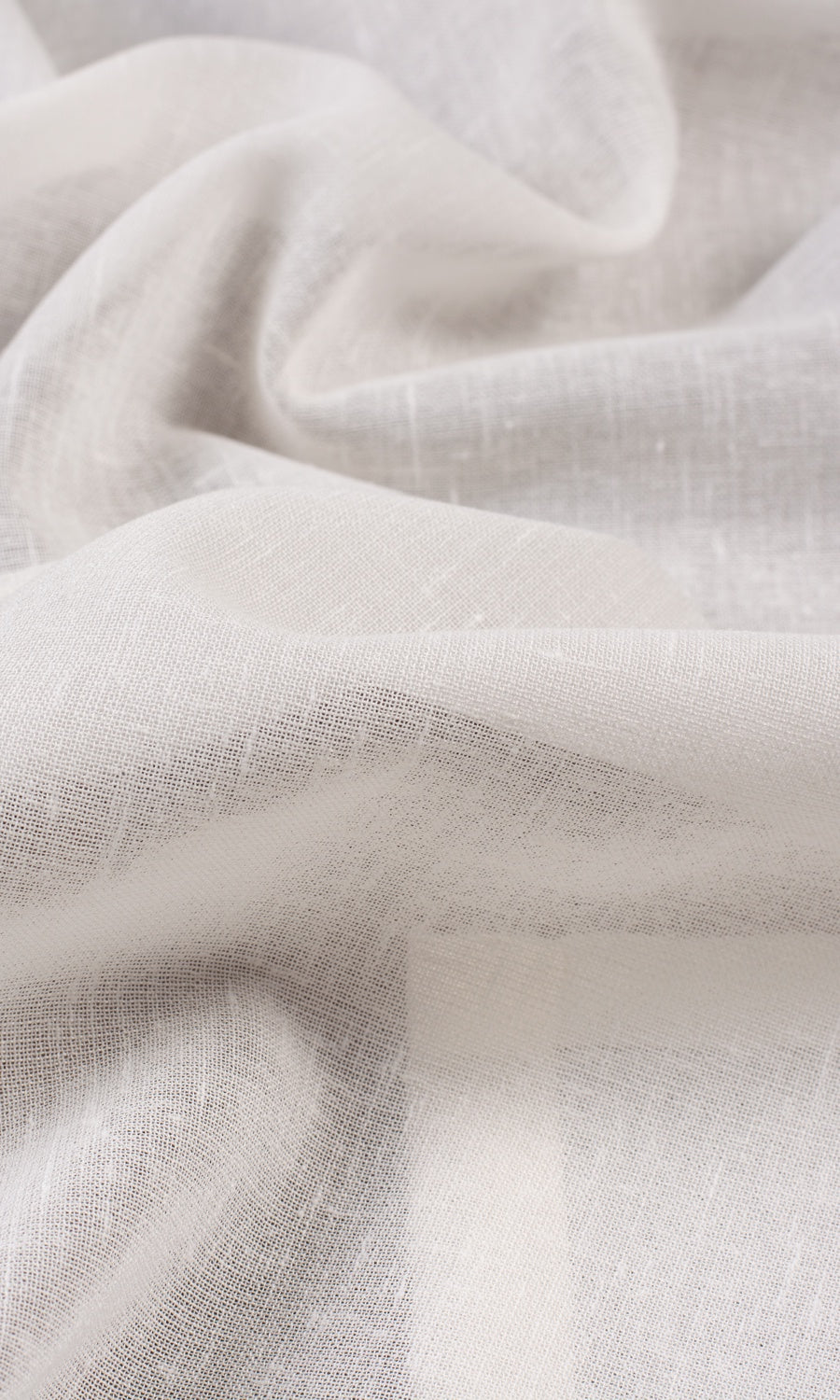 Plain Sheer Fabric Sample for Curtains & Drapes (Cream)