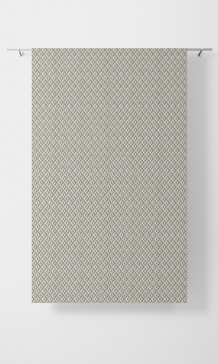 Modern Geometric Patterned Home Textile Fabric Material By the Metre (Grey/ White)