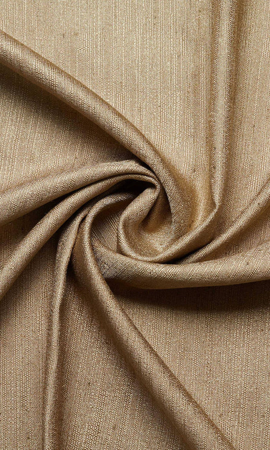 Golden Brown Custom Silk Curtains