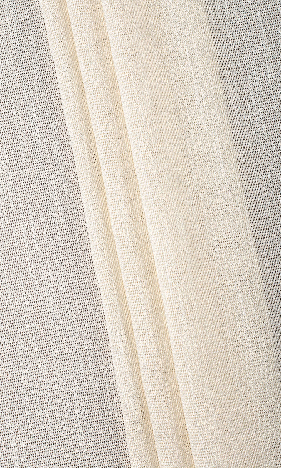 Plain Sheer Home Textile Fabric Material Sample (Pale Beige/ Warm Ivory)