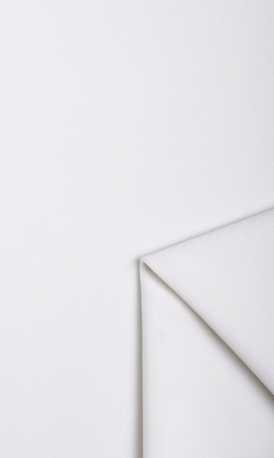 Velvet Window Treatments Fabric Sample (White)