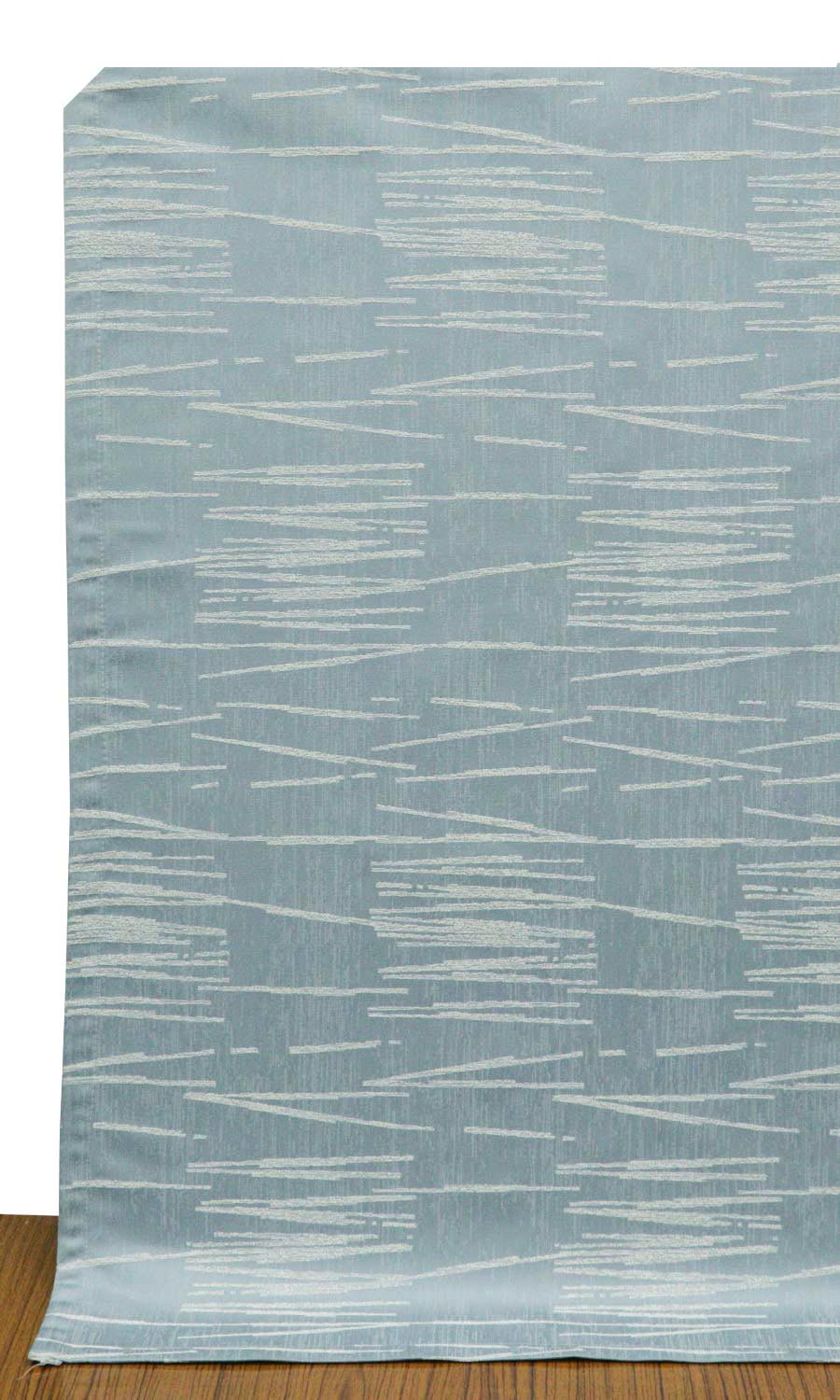 Abstract Patterned Window Treatments Fabric Sample (Light Blue)