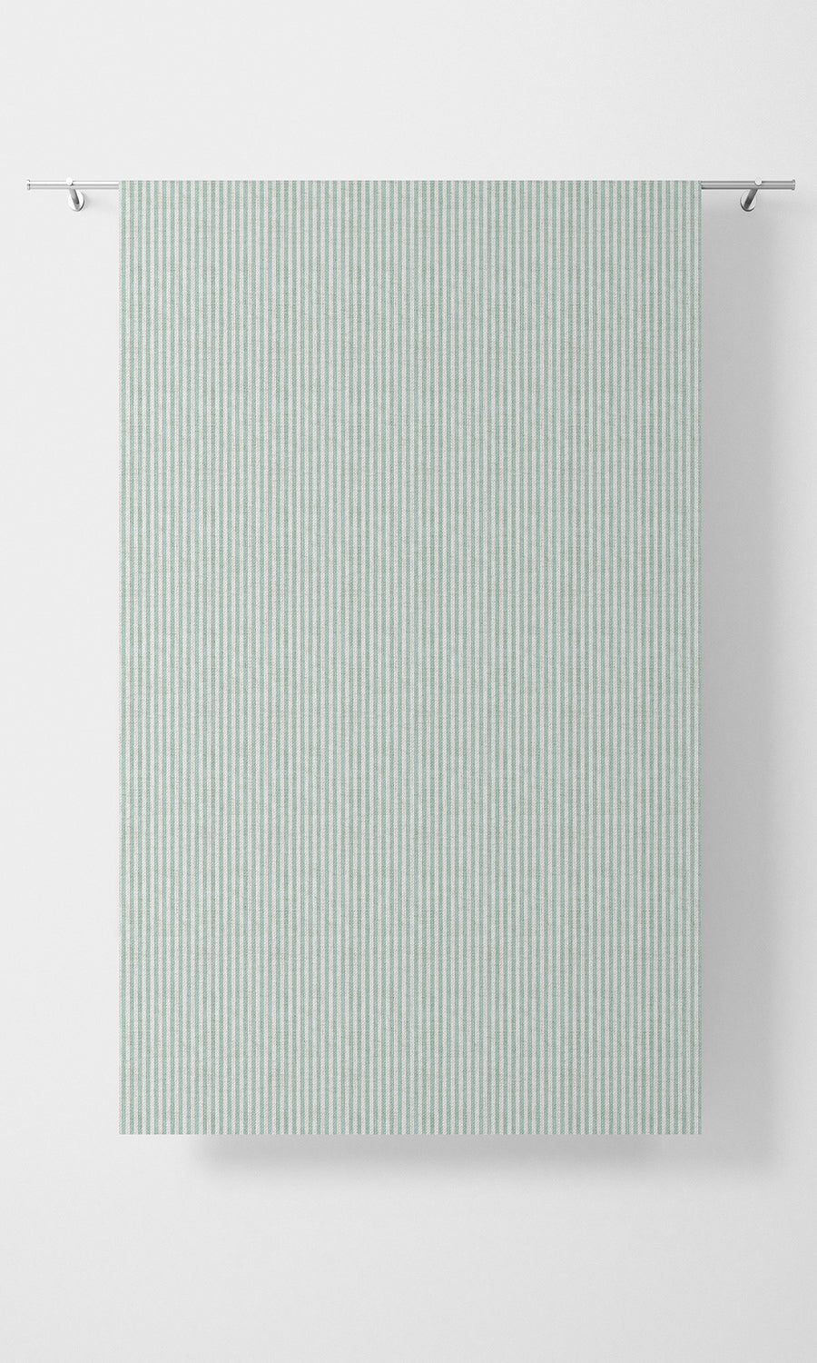 Striped Free Fabric Material Sample (Aqua Blue/ White)