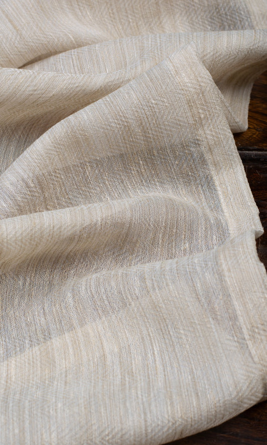 Textured Sheer Curtains (Ivory Beige)