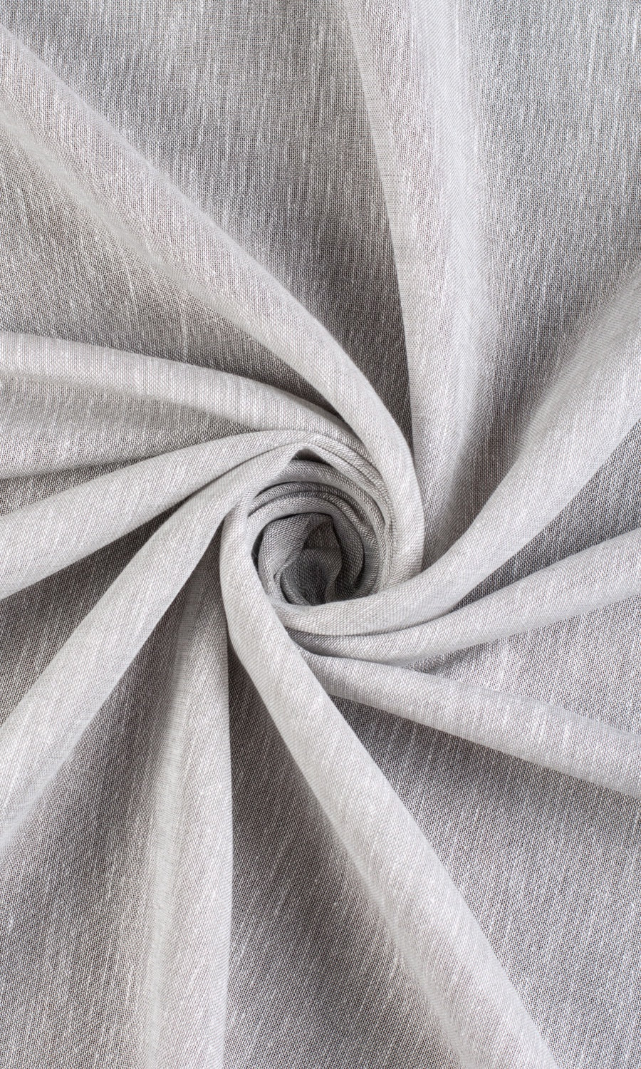 Linen-Cotton Sheer Home Textile Fabric Material Sample (Pale Gray)