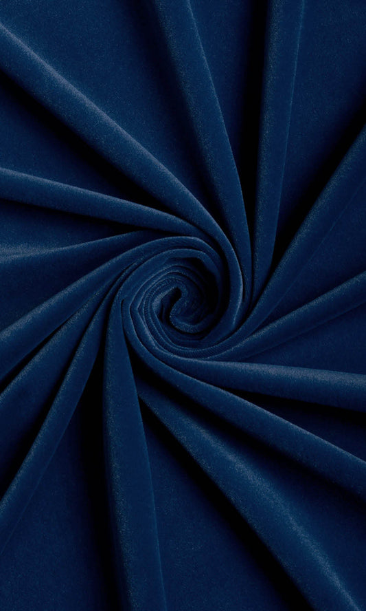 Velvet Curtain Panels (Navy Blue)