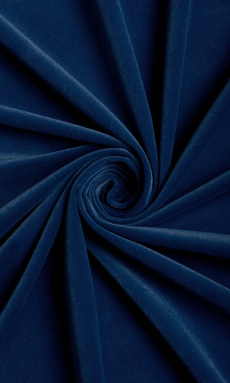 Velvet Home Décor Fabric By the Metre (Navy Blue)