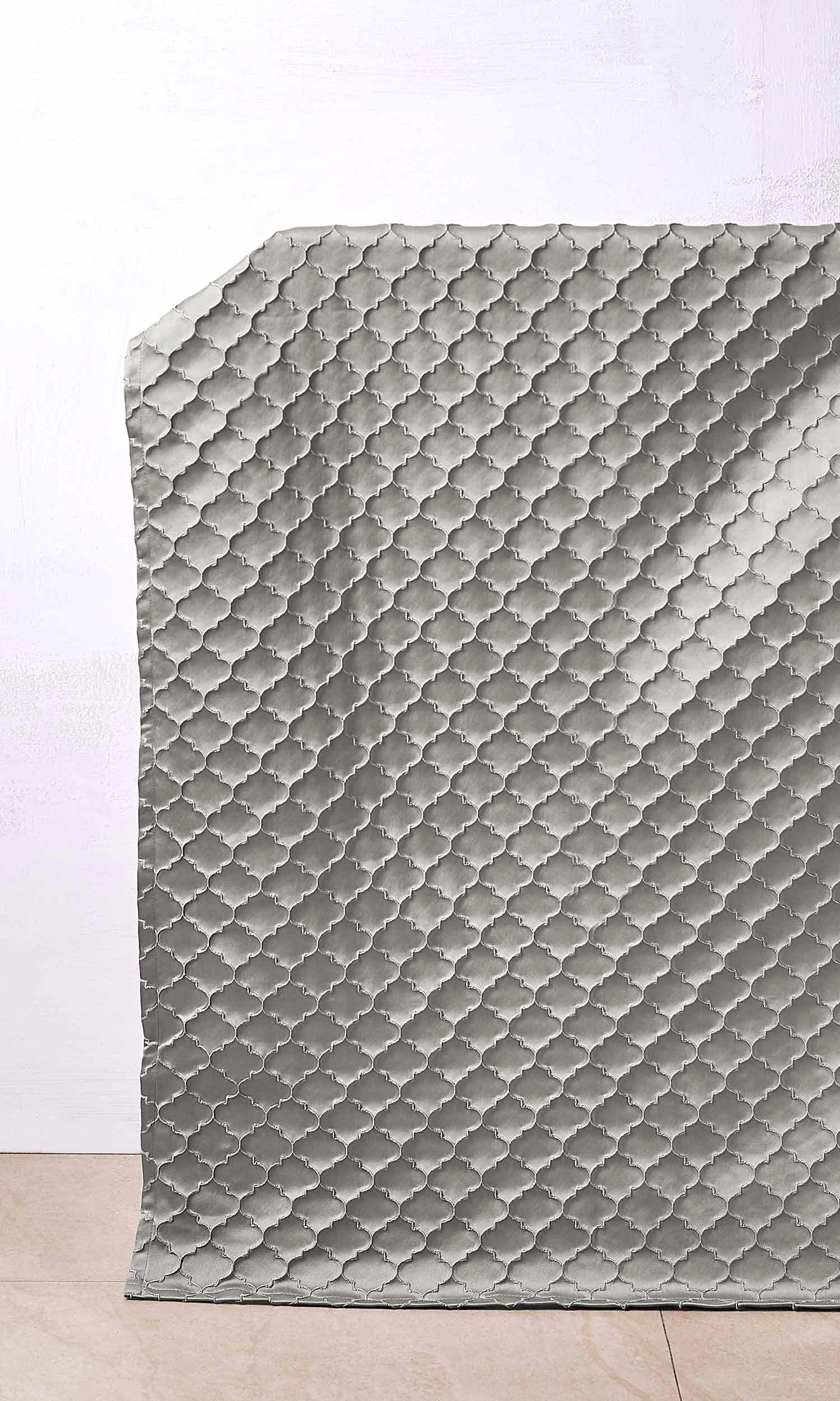 Silk Blend Window Treatments Fabric Sample (Taupe Grey)