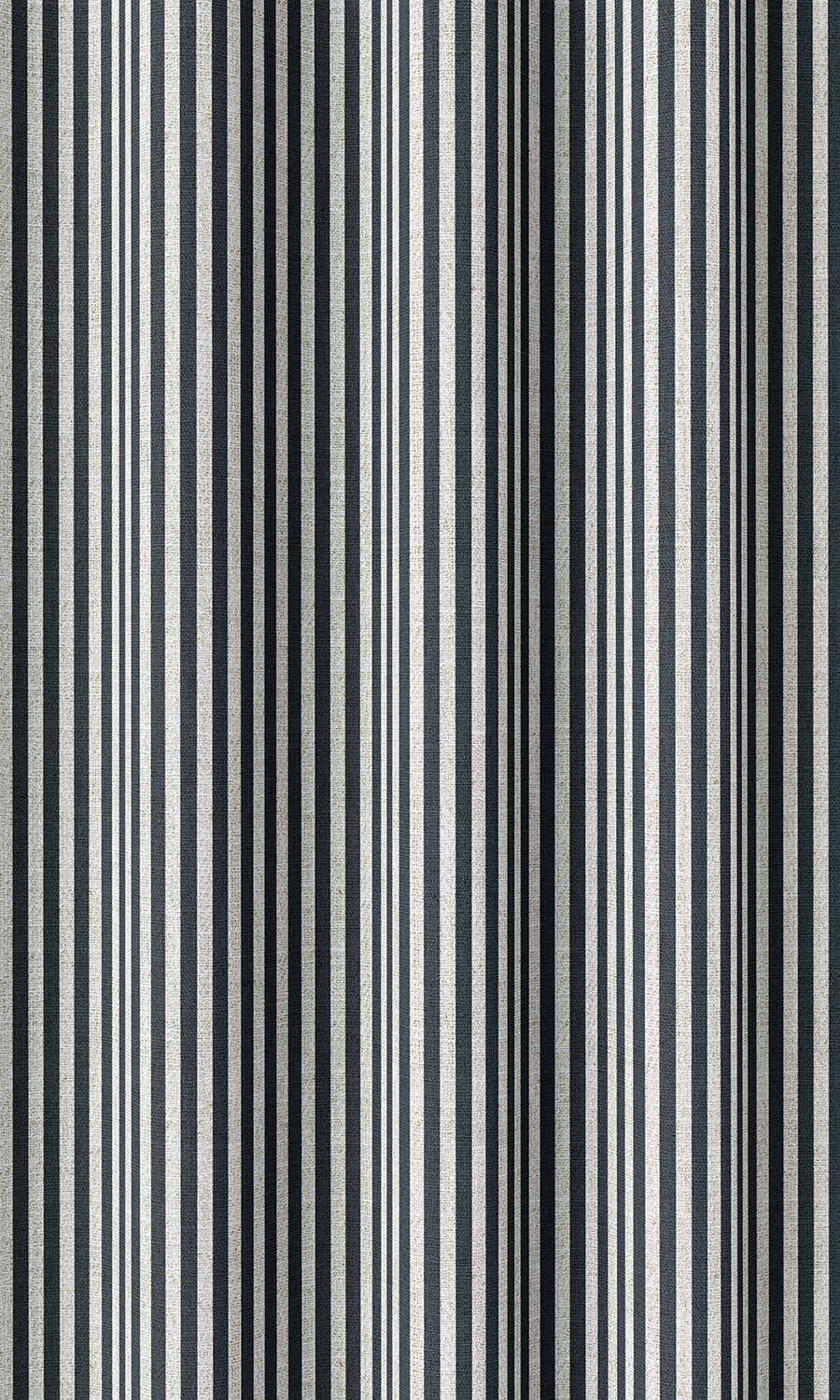 Modern Striped Home Décor Fabric By the Metre (Midnight Blue)