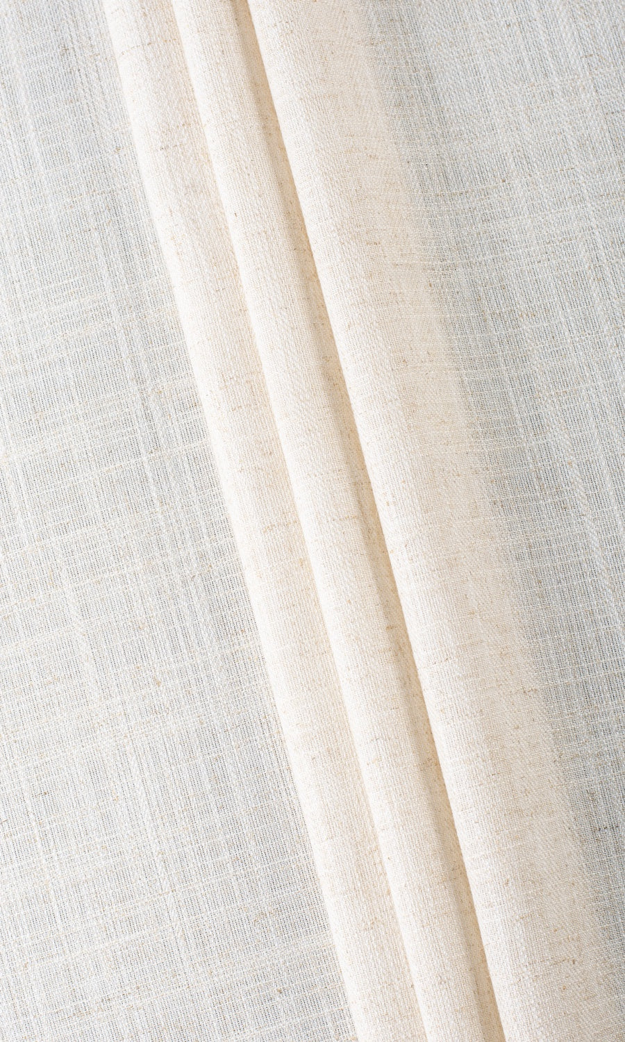 Plain Semi-Sheer Fabric Material By the Metre (Beige)