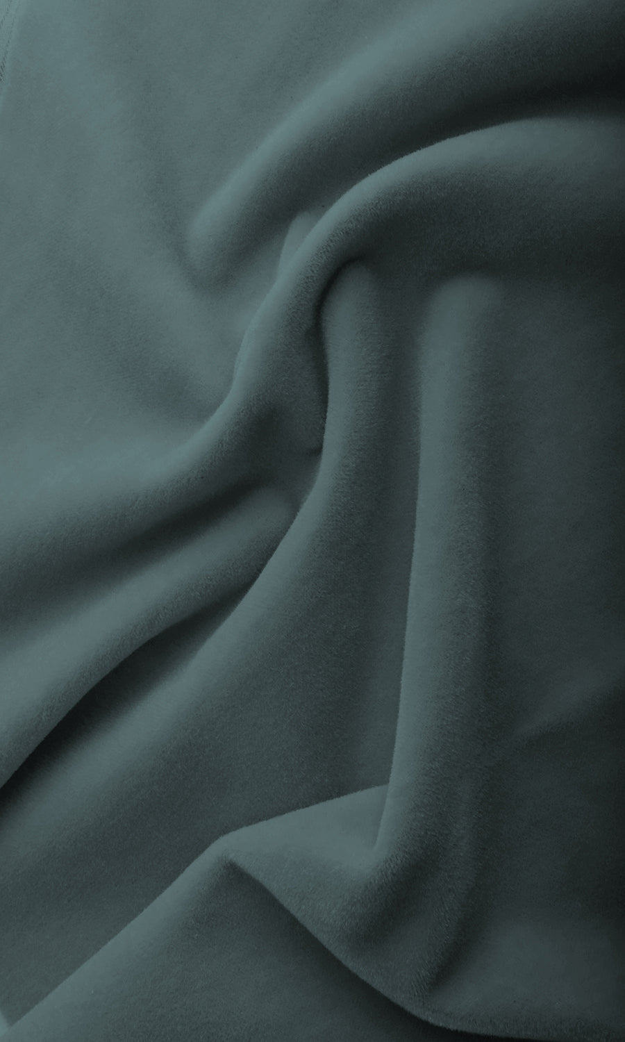 Velvet Home Textile Fabric Material By the Metre (Steel Blue)