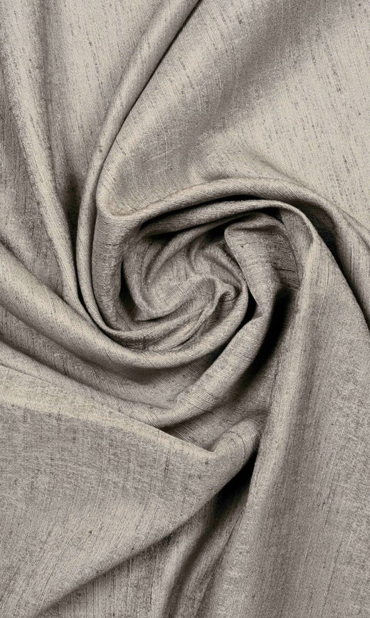 Silk Blend Home Décor Fabric By the Metre (Taupe Grey)
