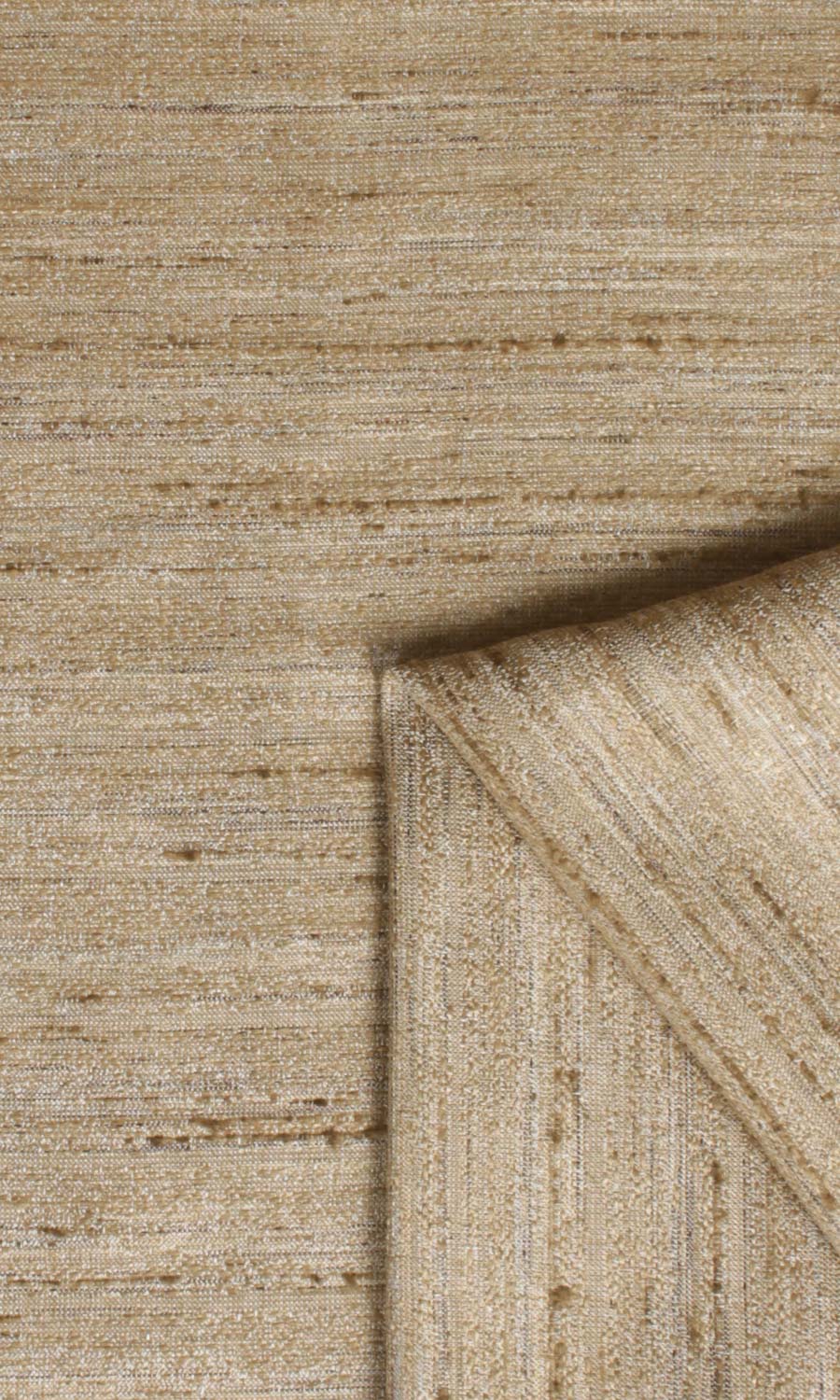 Faux Silk Textured Window Treatments Fabric Sample (Golden Beige)