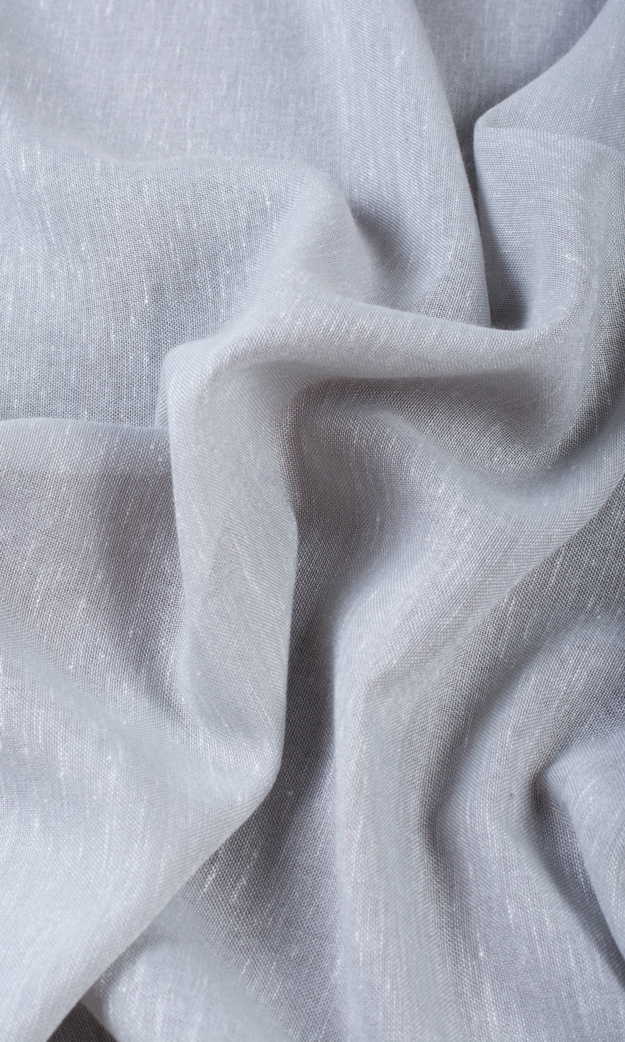 Plain Sheer Fabric Sample for Curtains & Drapes (Gray)