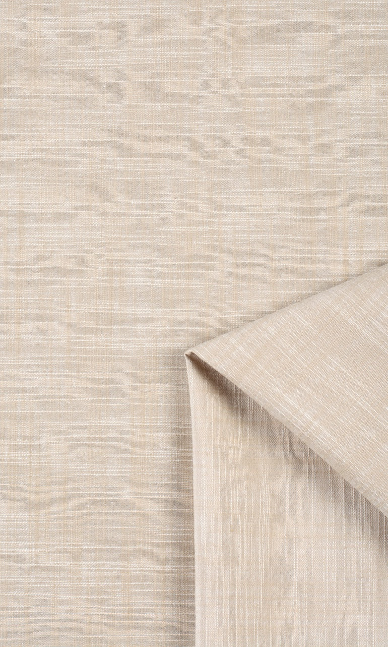 Linen-Textured Fabric Material By the Metre (Pale Beige)