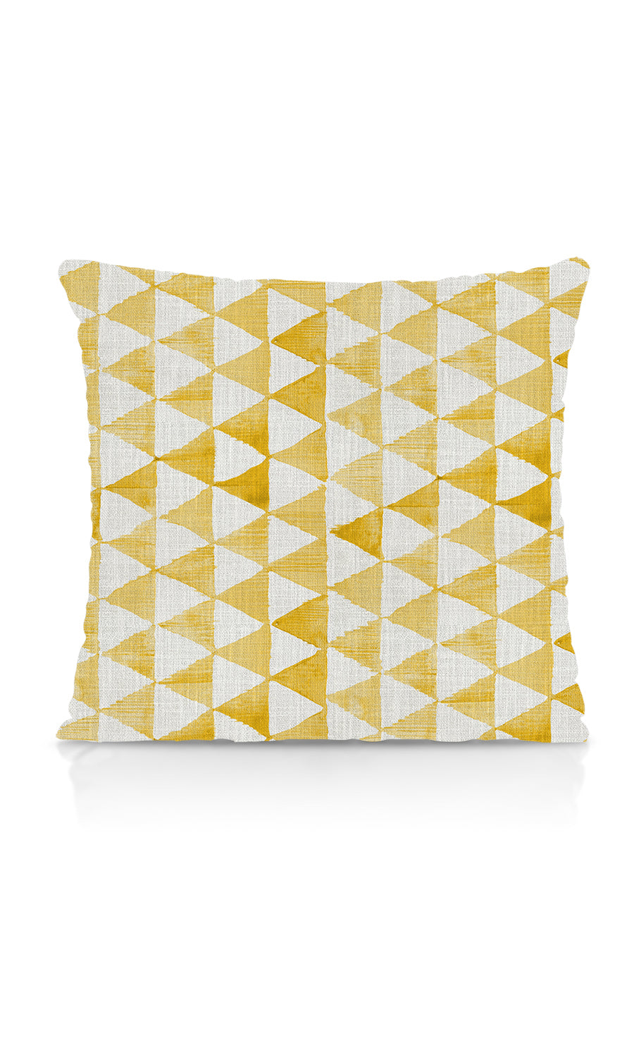 Triagonal Print Home Textile Fabric Material By the Metre (Yellow)