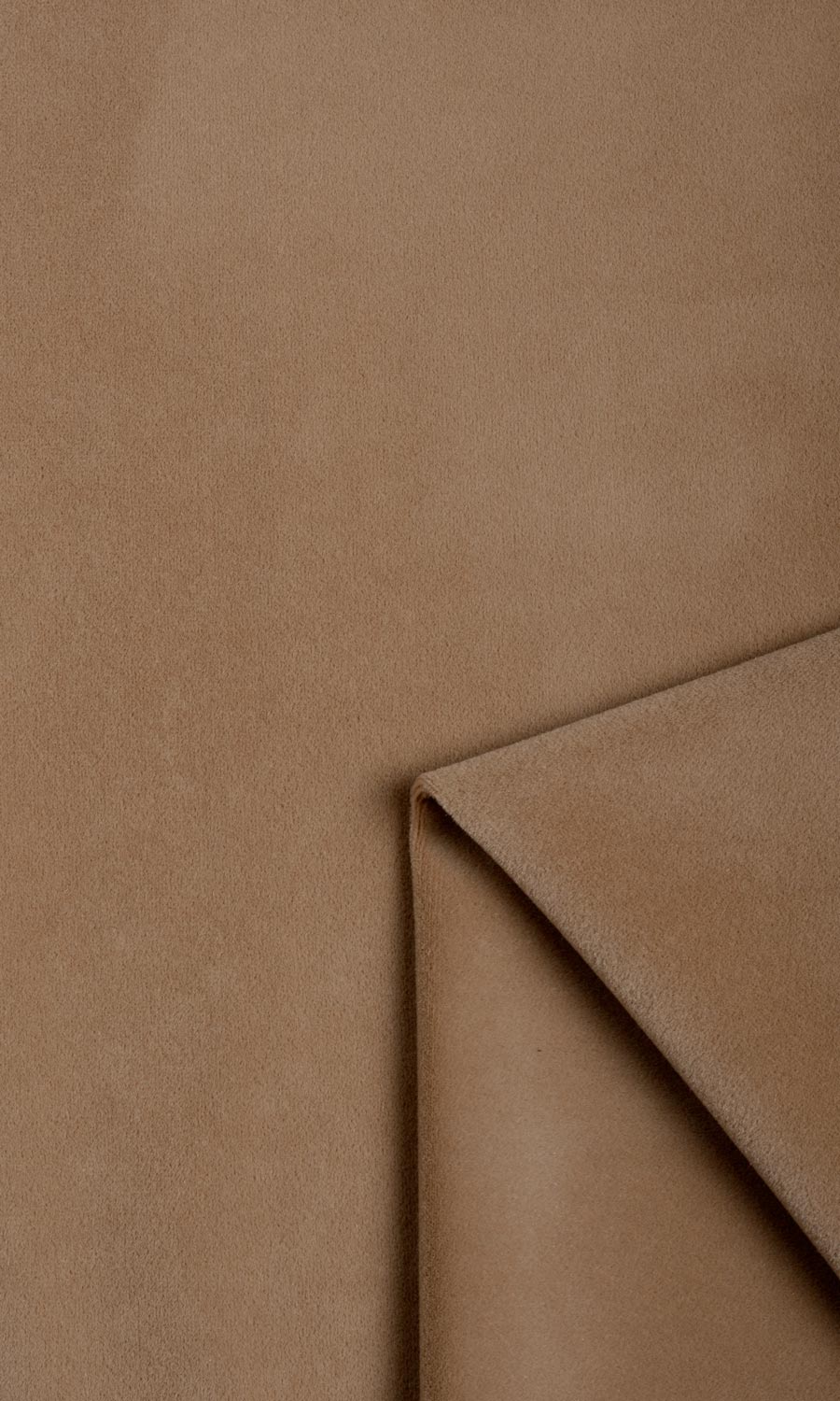Velvet Home Textile Fabric Material Sample (Brown)