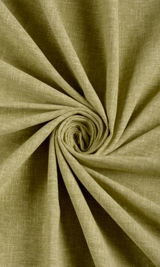 Poly-Cotton Blend Home Décor Fabric Sample (Olive Green)