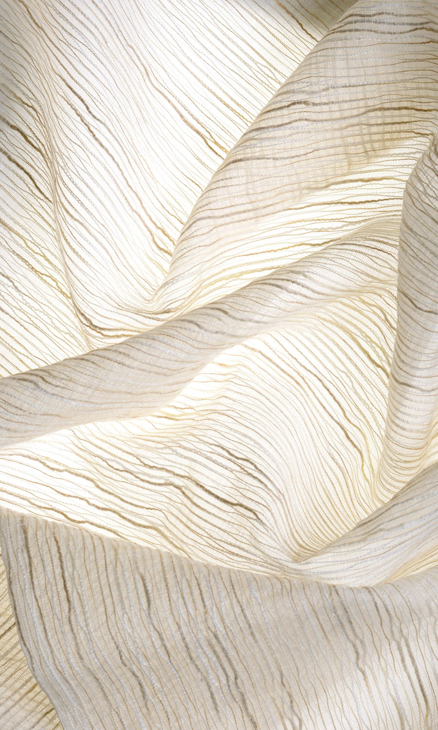 Sheer  Home Textile Fabric Material By the Metre (Warm Ivory)