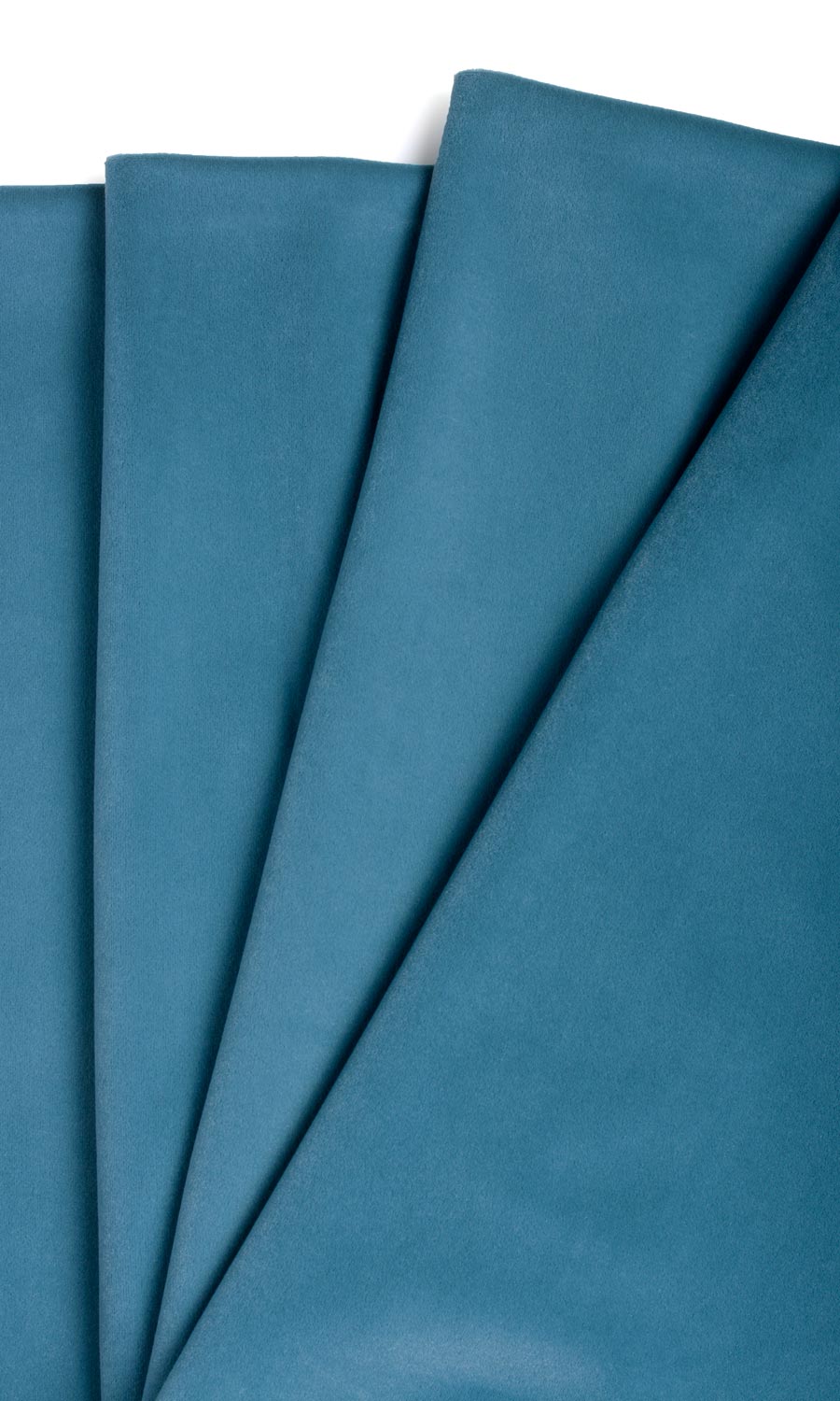 Velvet Window Treatments Fabric By the Metre (Teal Blue)