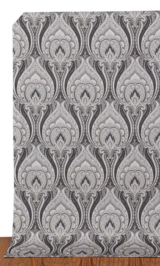 Paisley/ floral/ damask patterned pure cotton curtains