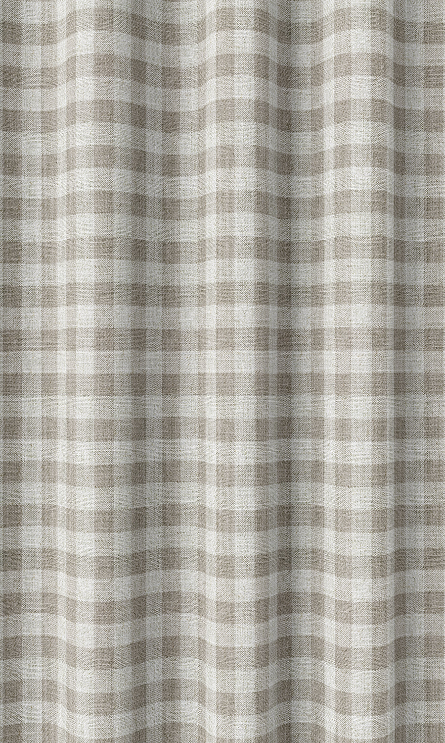 Check Patterned Home Décor Fabric Sample (Grey/ White)