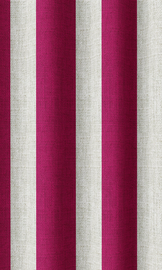 Striped Home Décor Fabric Sample (Magenta Pink)